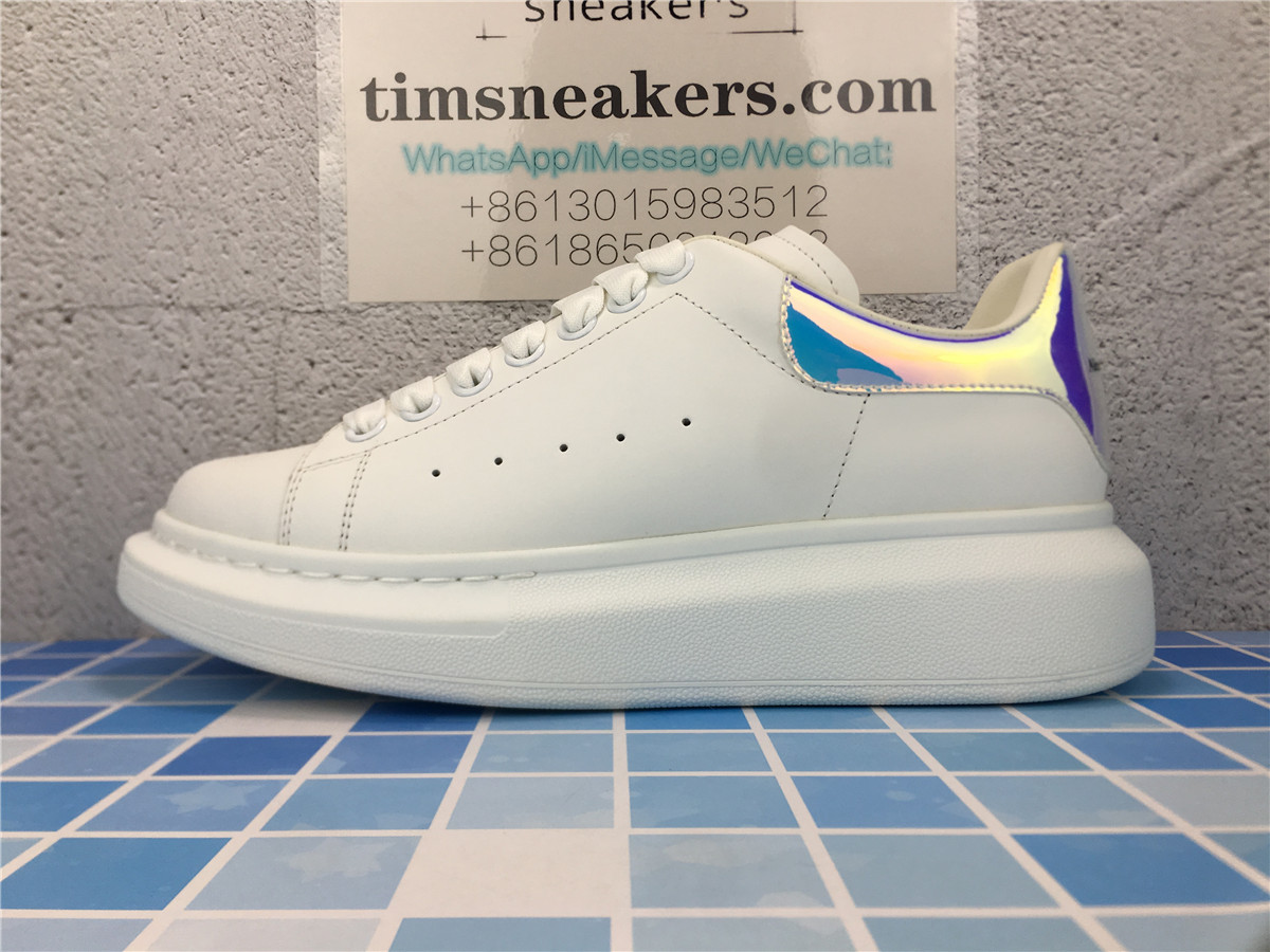 ALEXANDER MCQUEEN WHITE/SHOCK PINK Oversized Sneakers 561726WHVI59375